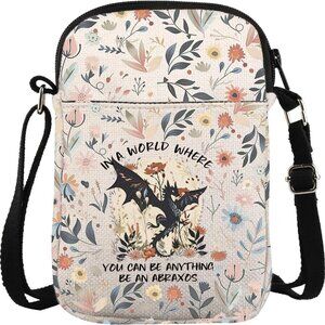 Wildflower Crossbody Bag Waterproof Polyester Abraxos Gift for Dragon Lovers